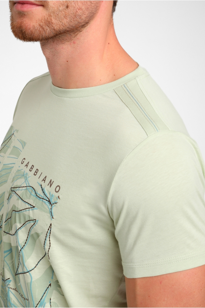 FRONT PRINTED T SHIRT 155913 MINT GREEN
